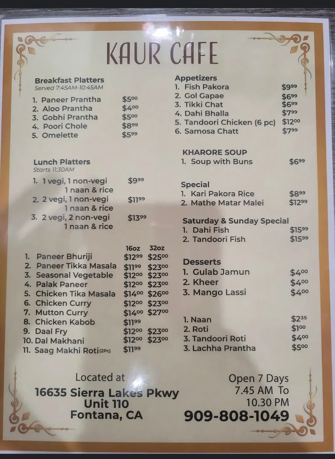 Menu 3