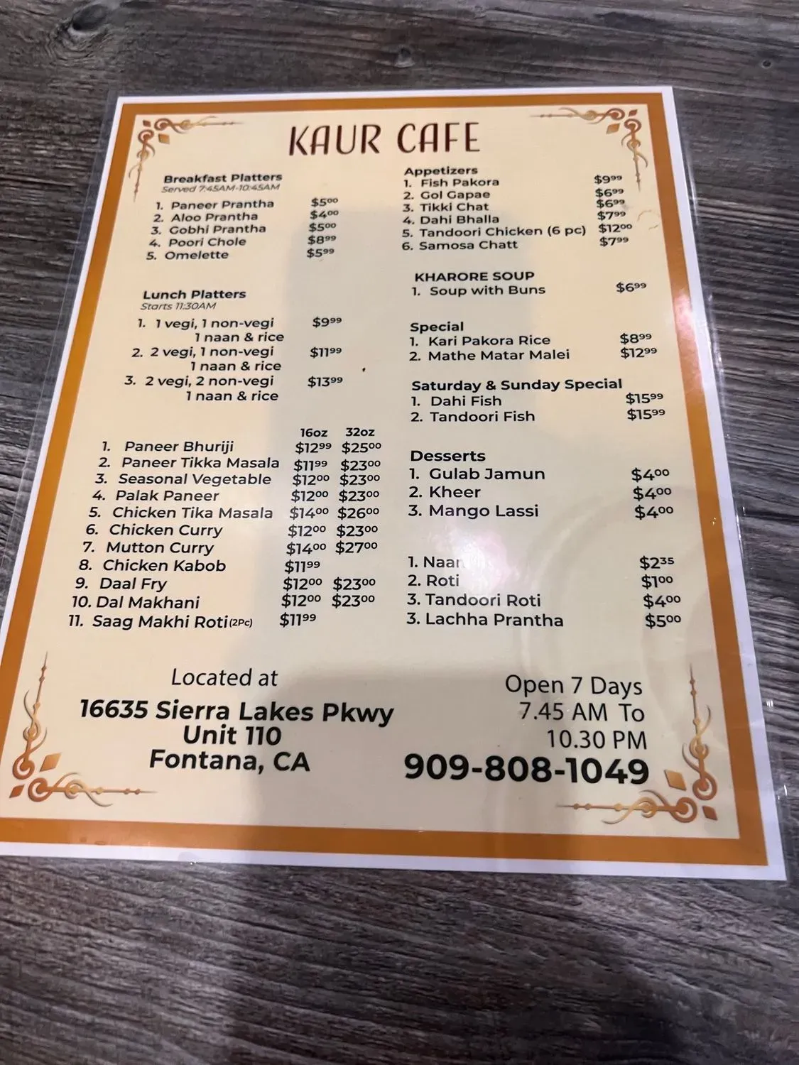 Menu 2