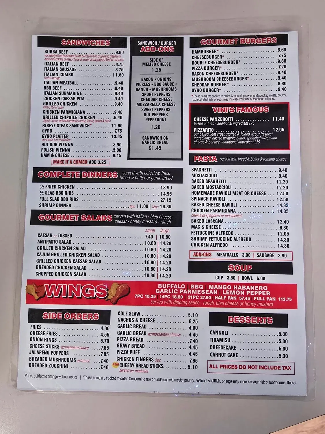 Menu 2