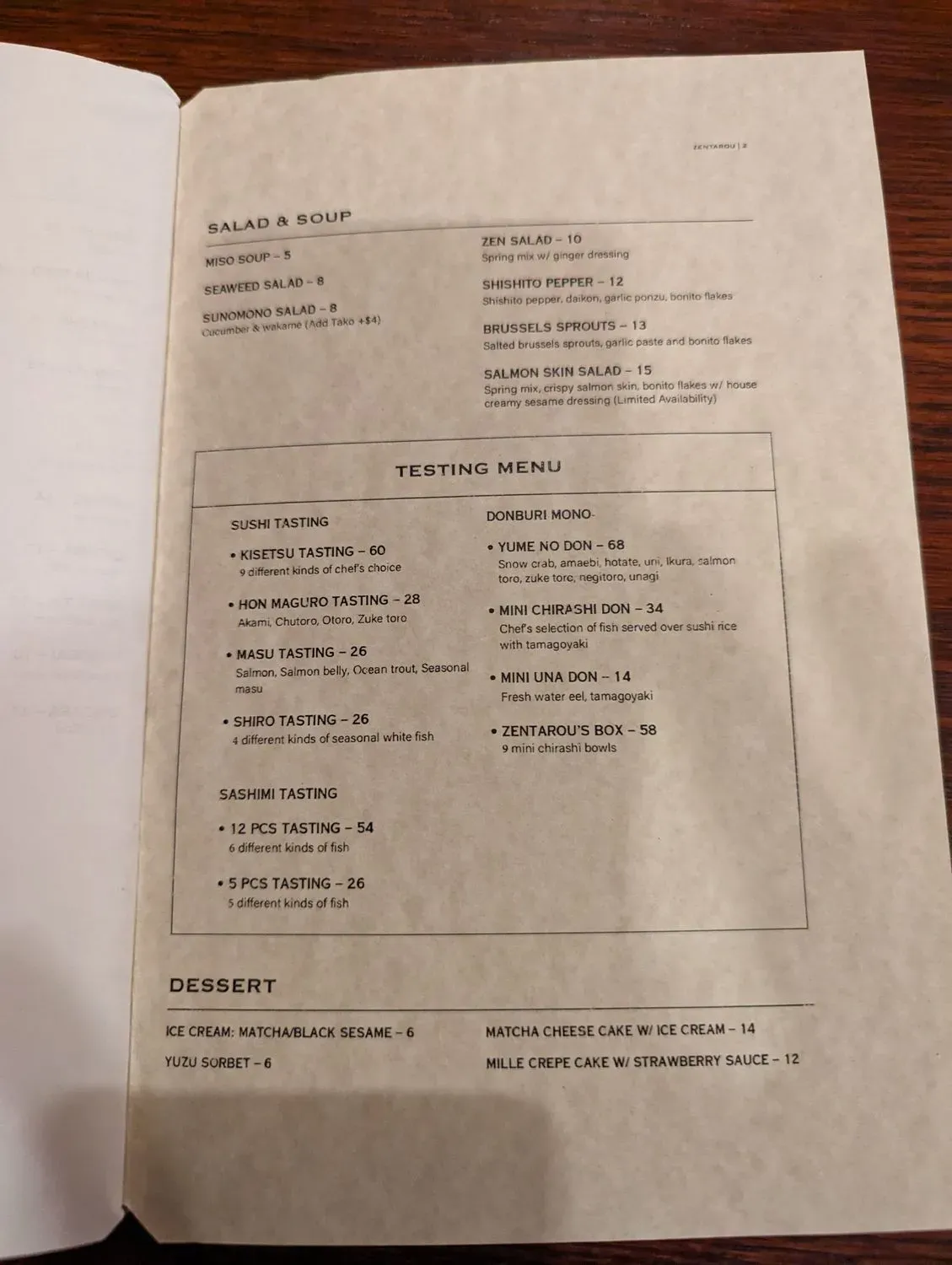 Menu 4