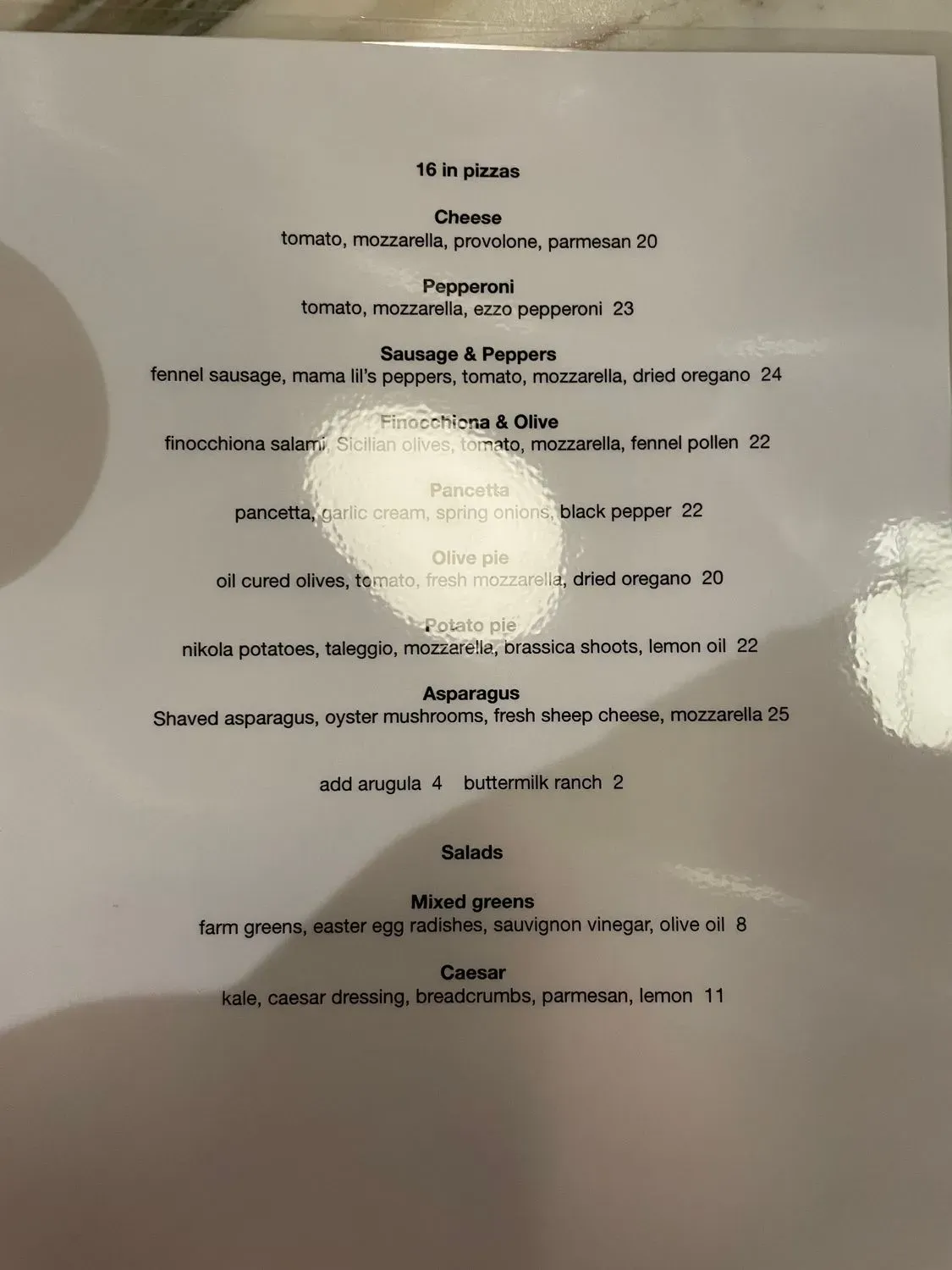 Menu 1