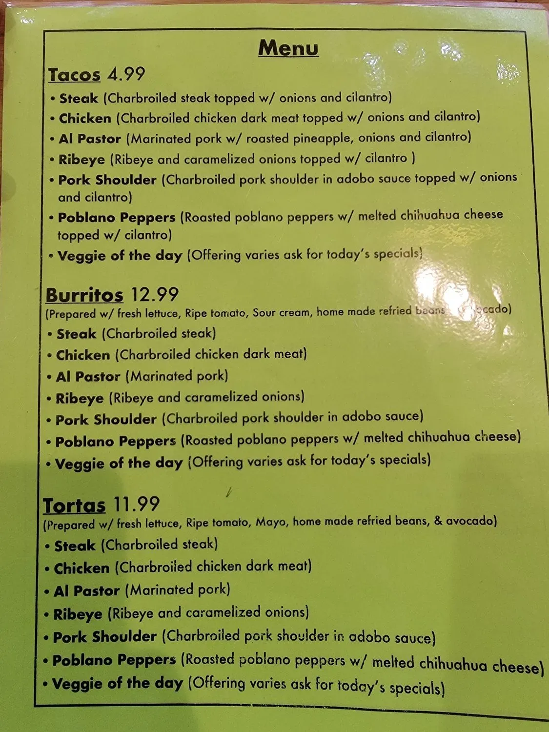 Menu 1