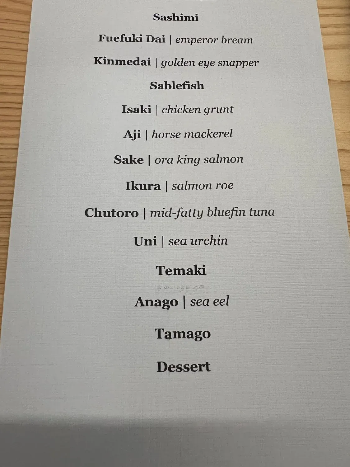 Menu 1