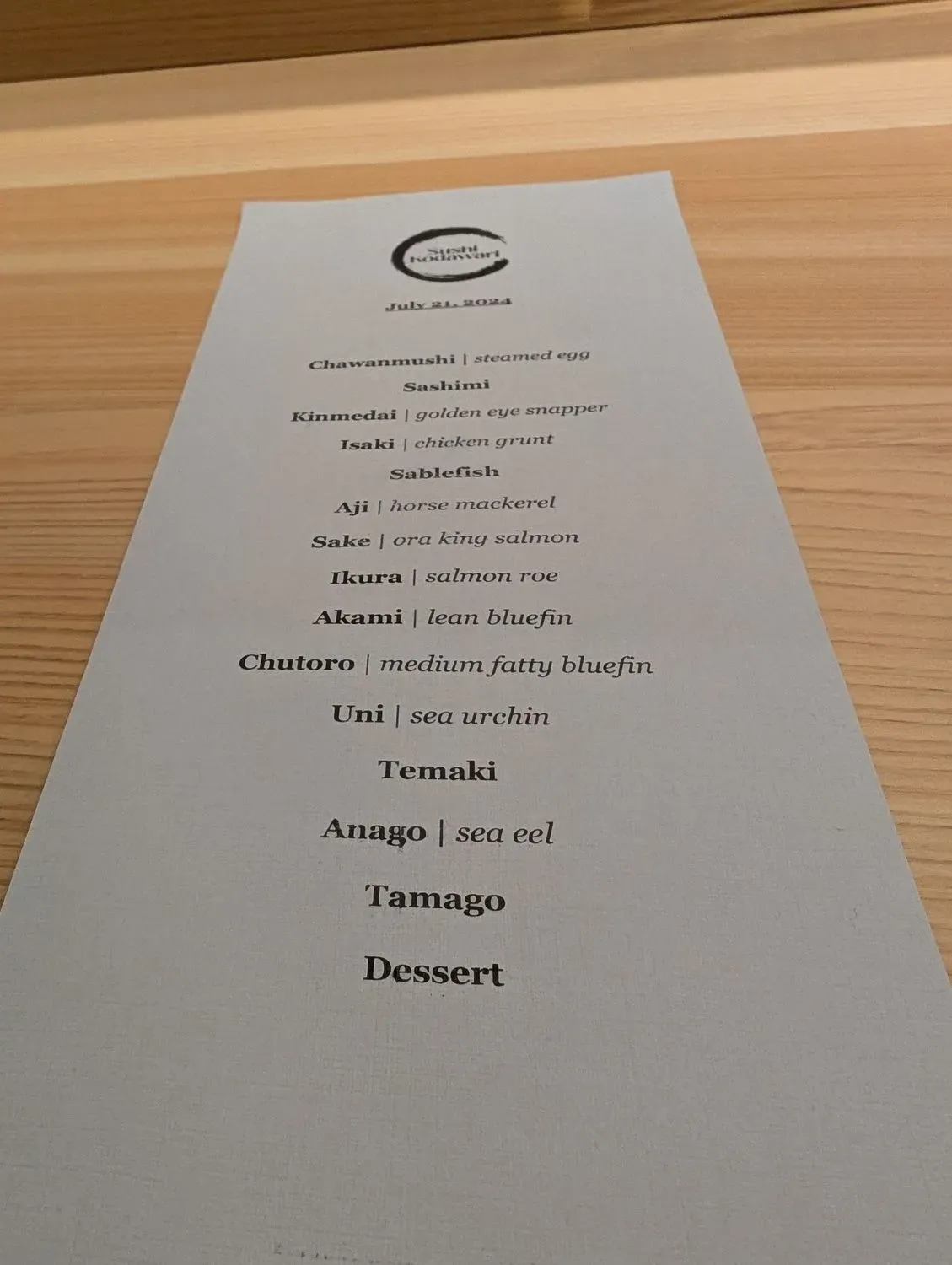 Menu 5