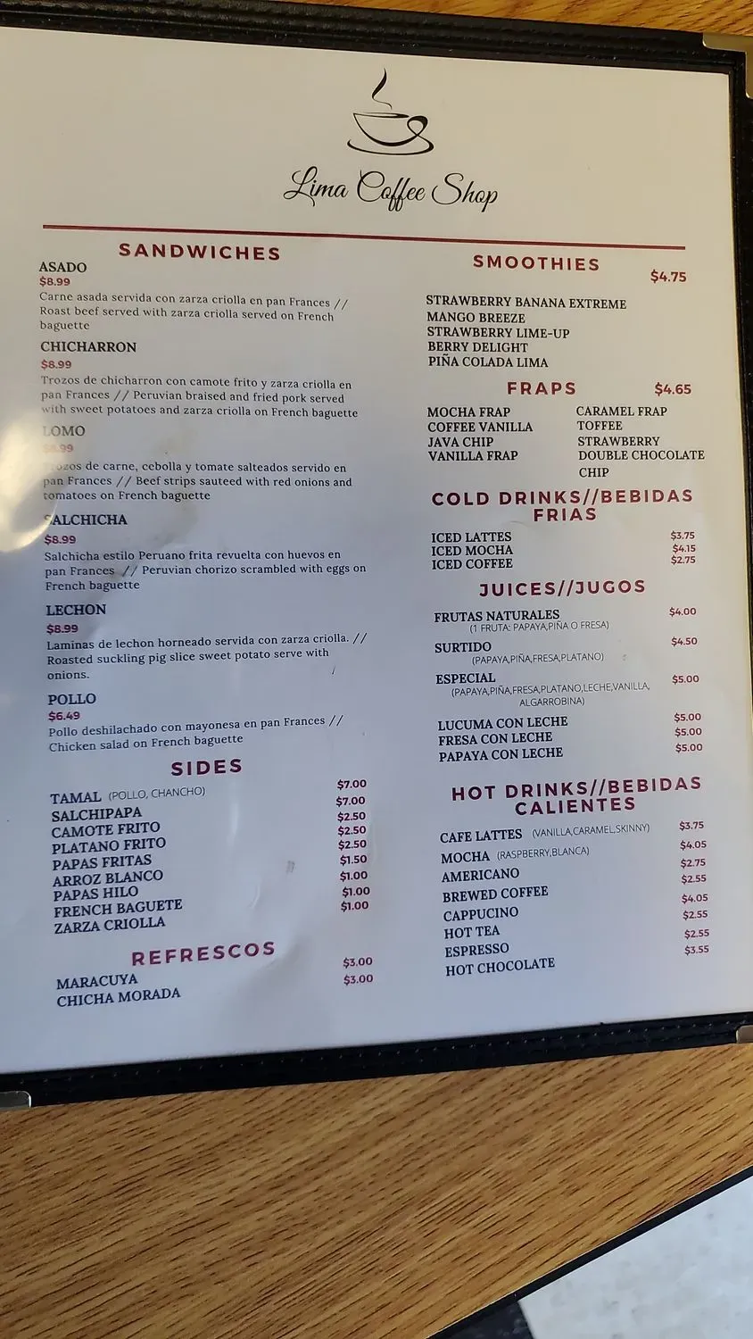 Menu 2