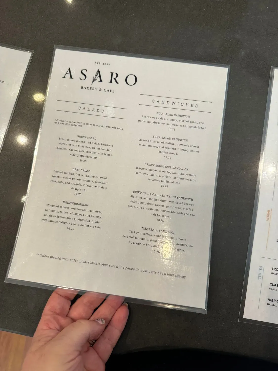 Menu 1