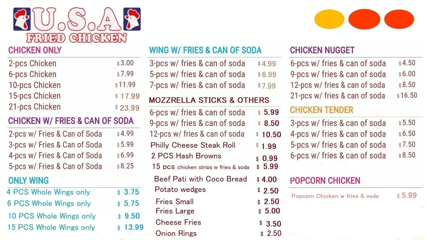 Menu 3