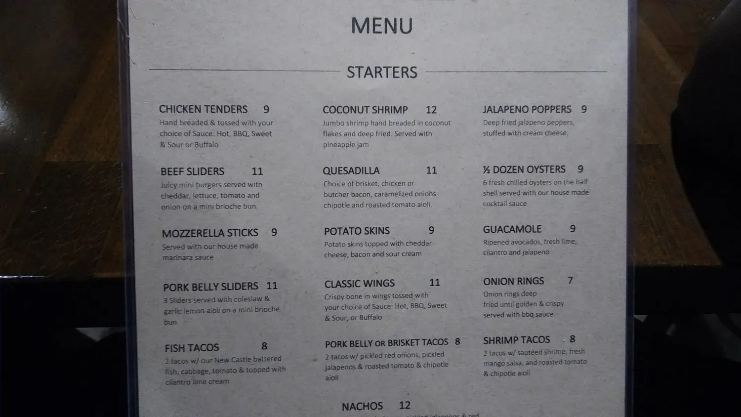 Menu 6