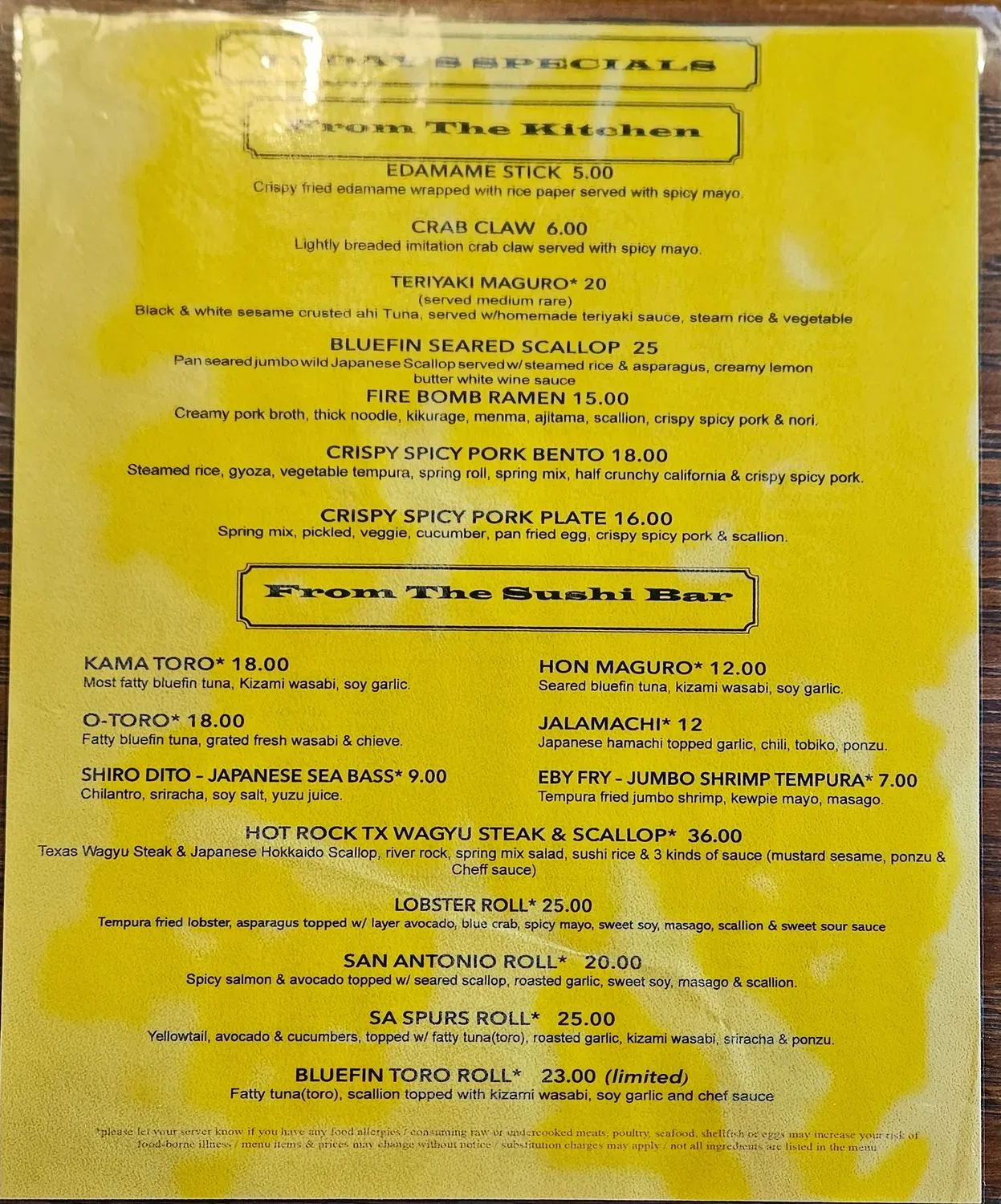 Menu 3