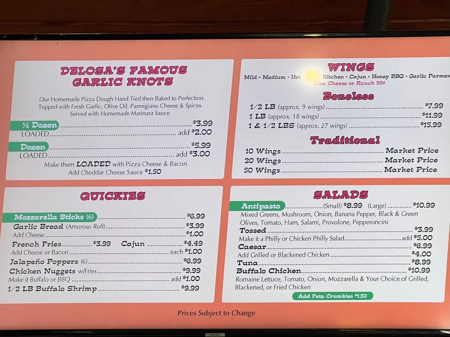 Menu 1