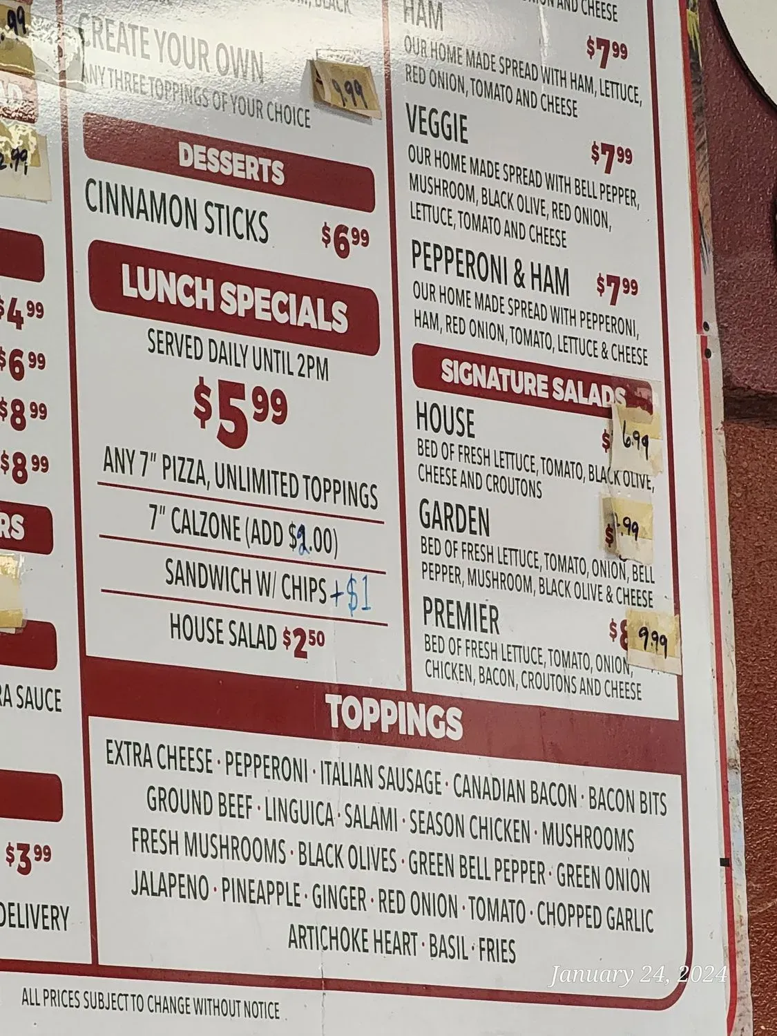 Menu 3