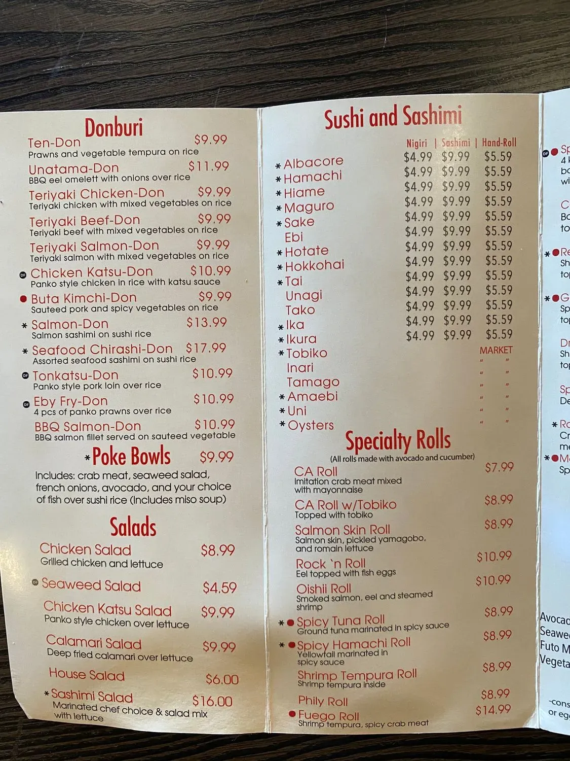 Menu 5