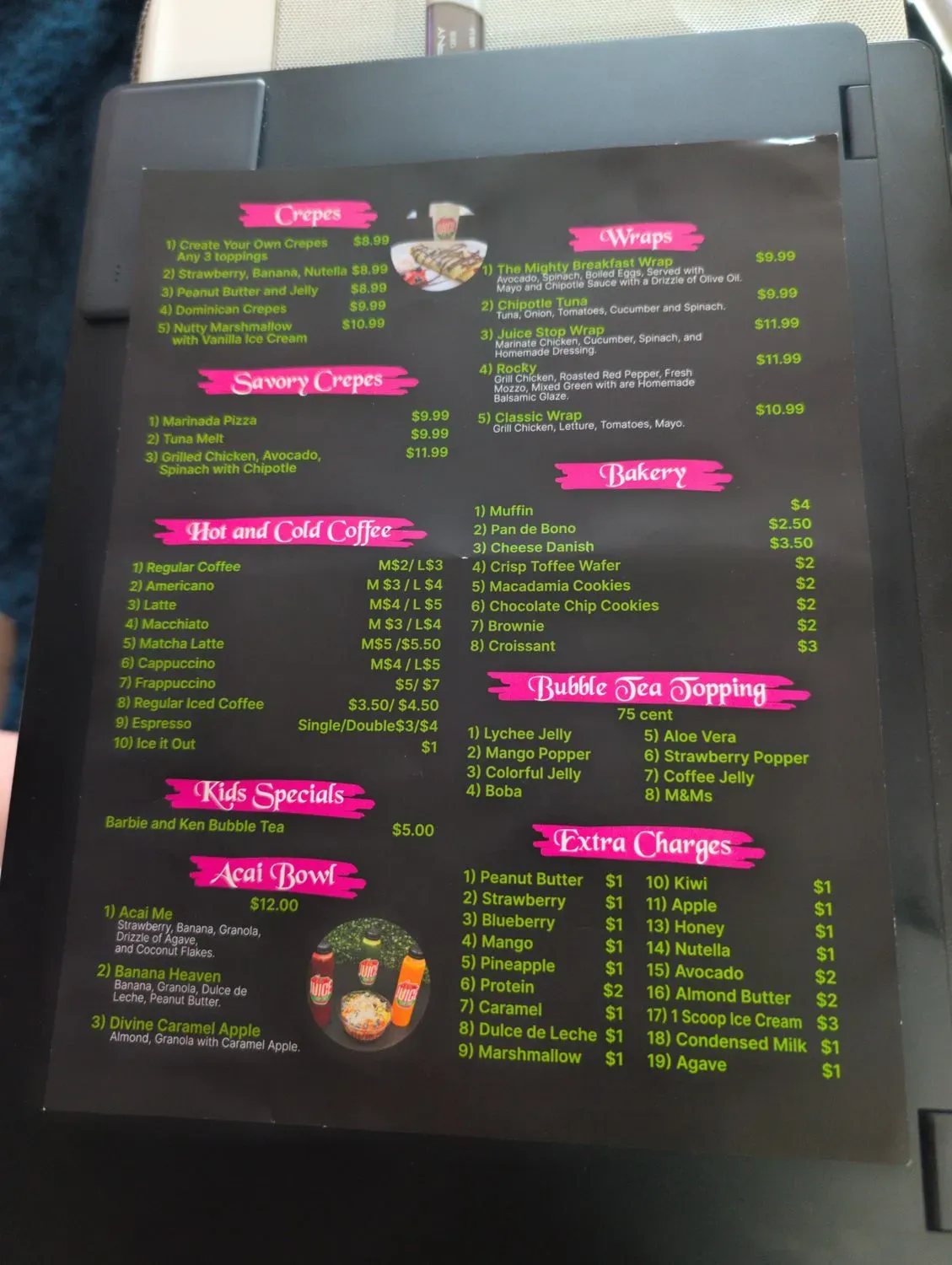 Menu 3