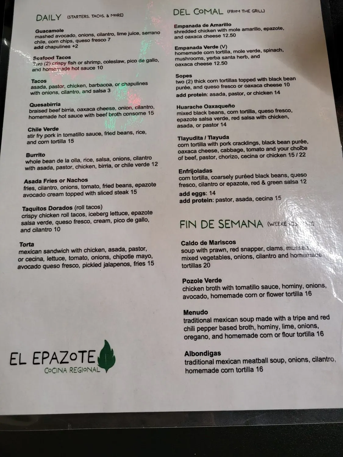 Menu 2