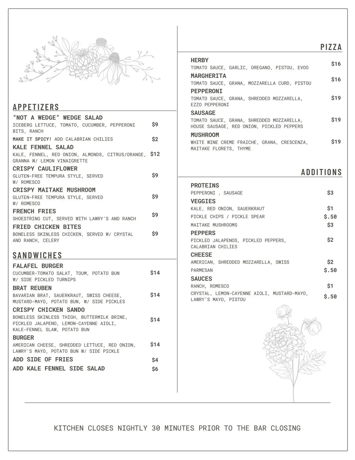 Menu 1