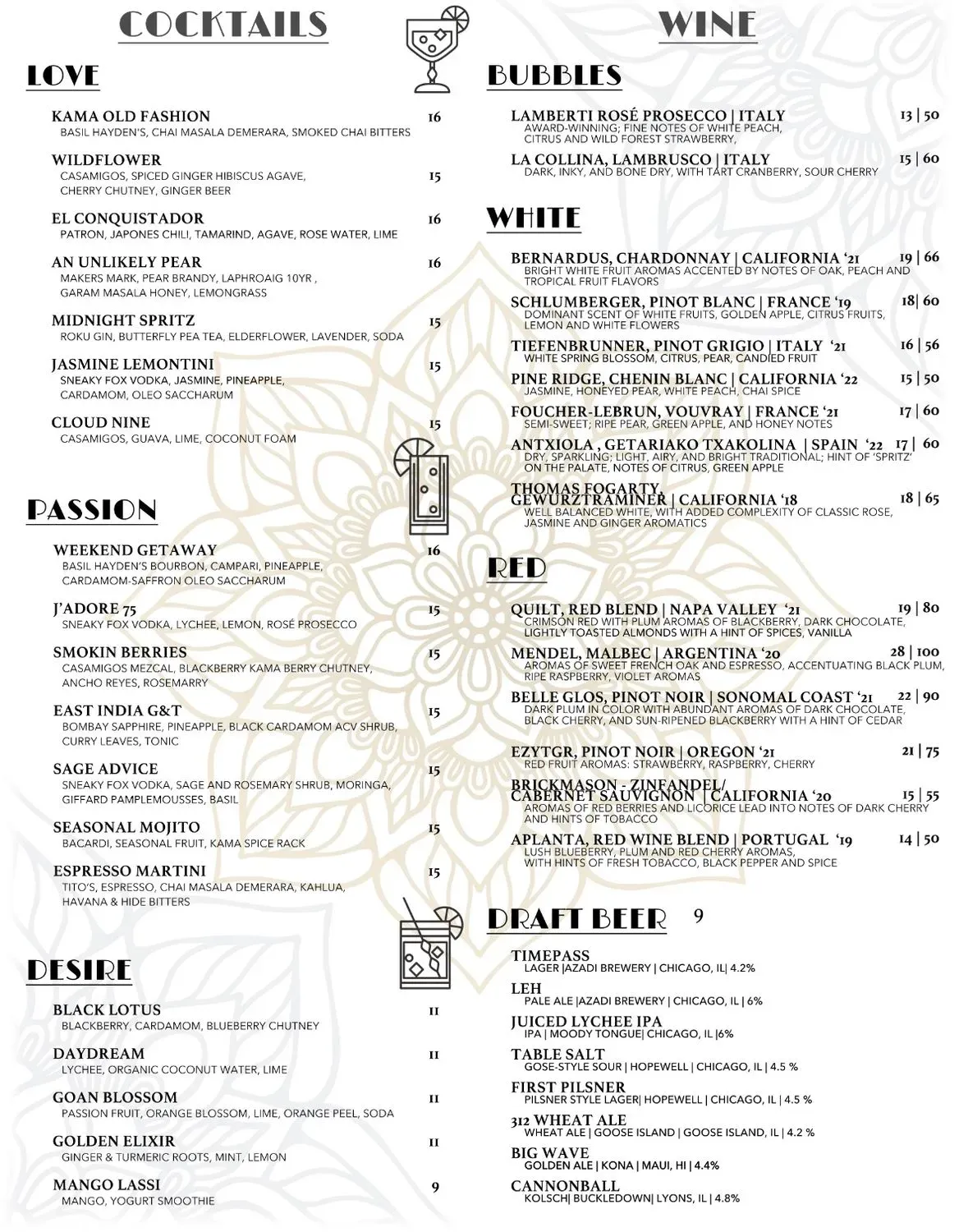 Menu 2