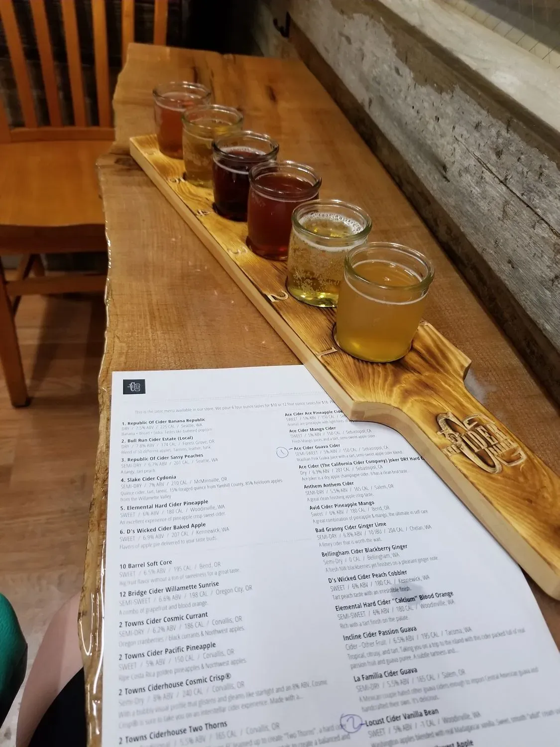 The Cider Barrel Menu - Updated November 2025