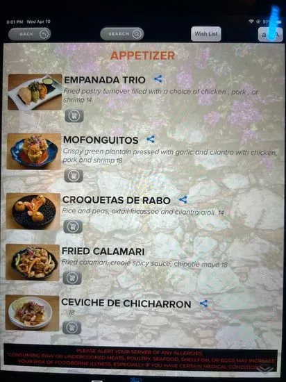 Menu 2