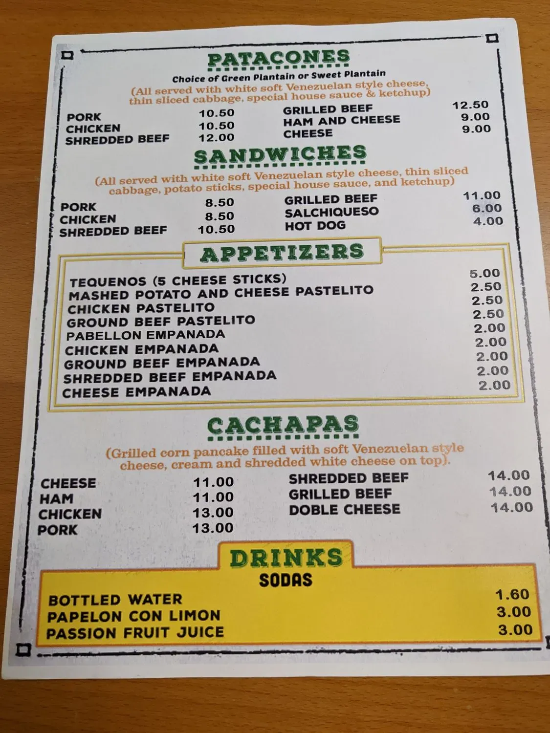 Menu 1