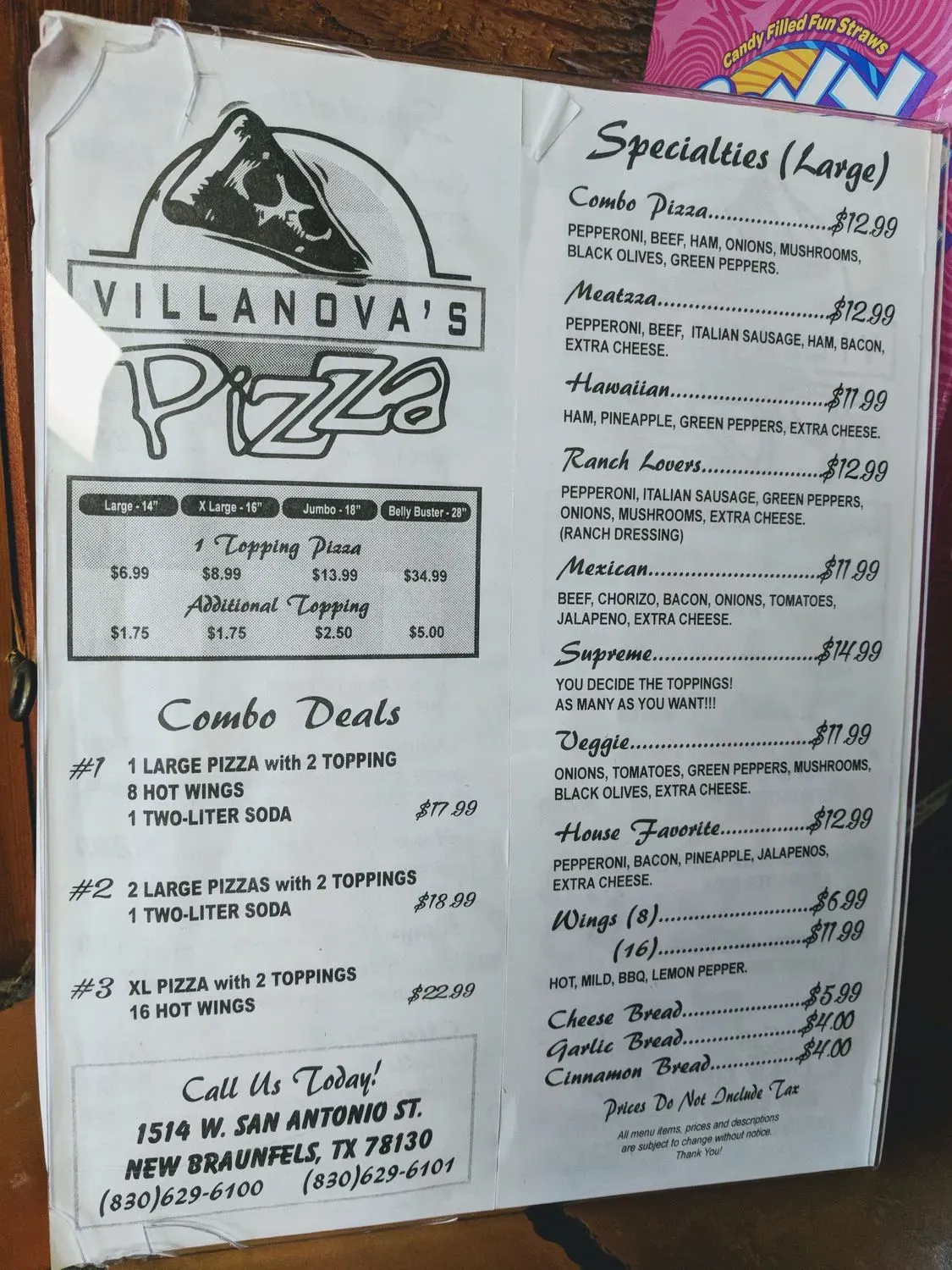 Menu 3