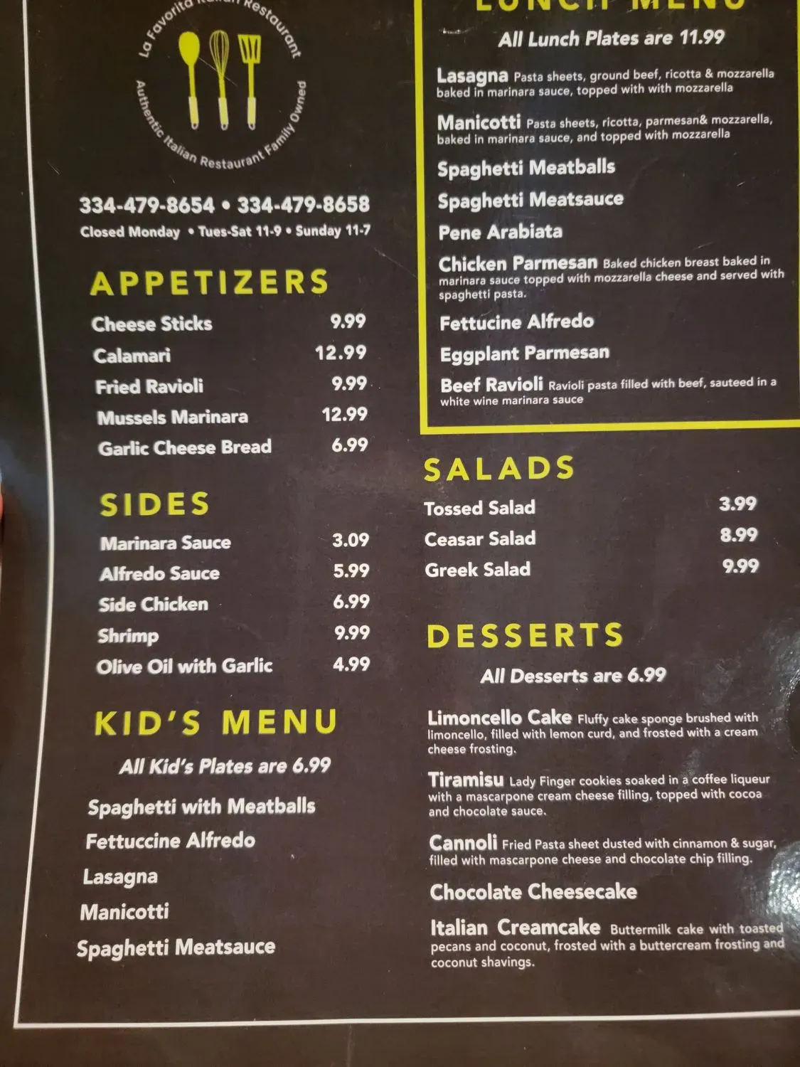 Menu 6