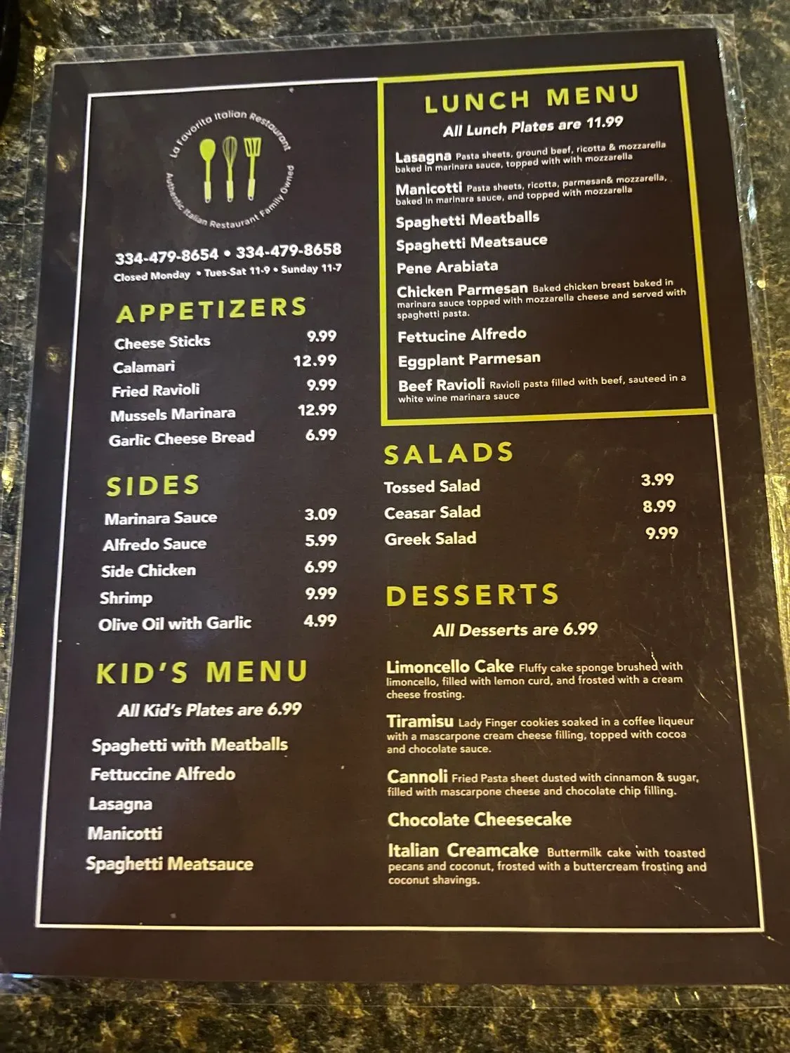 Menu 3