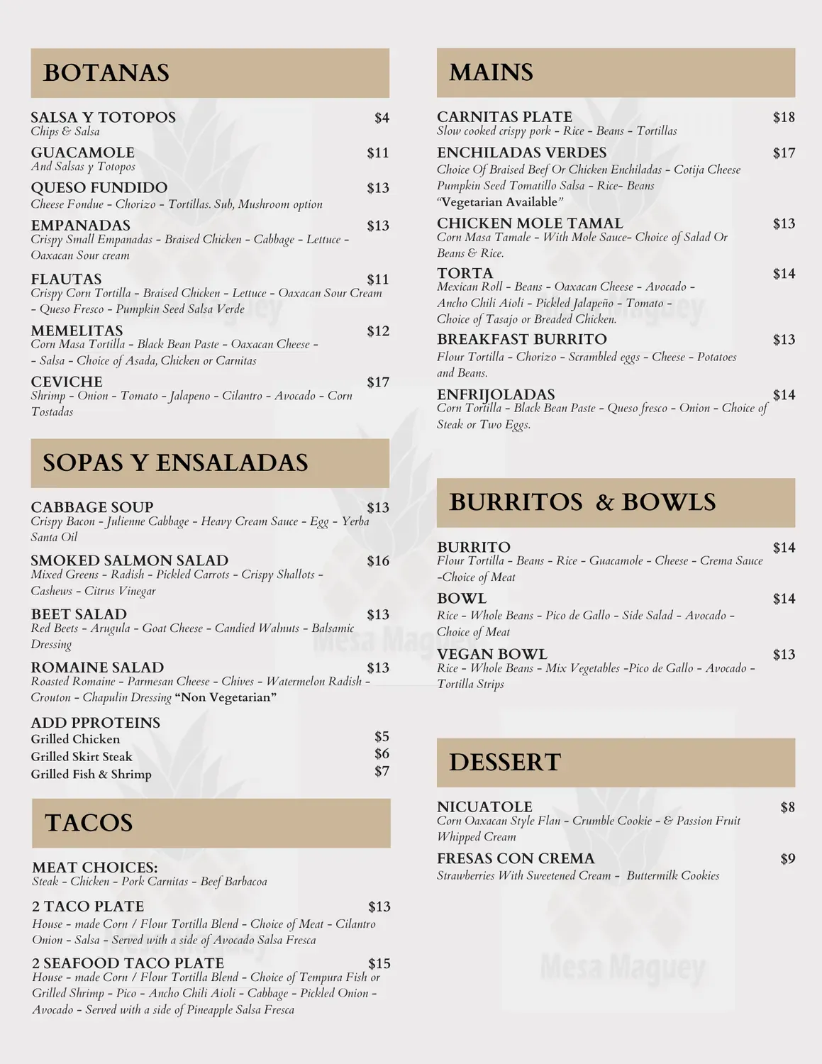 Menu 1