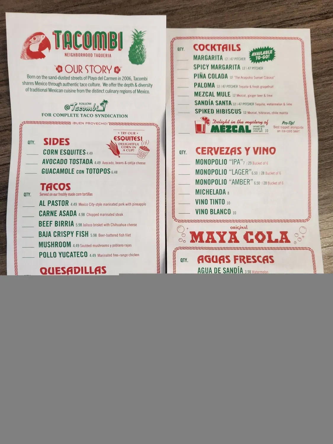 Menu 3