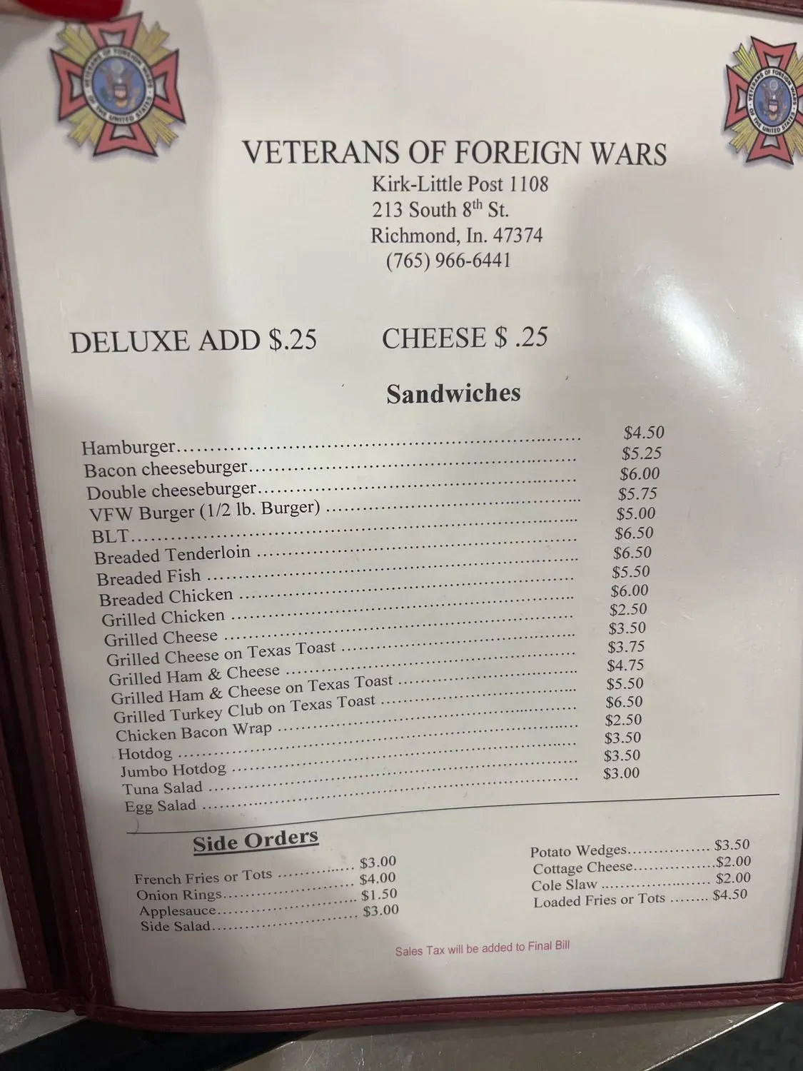 Menu 6