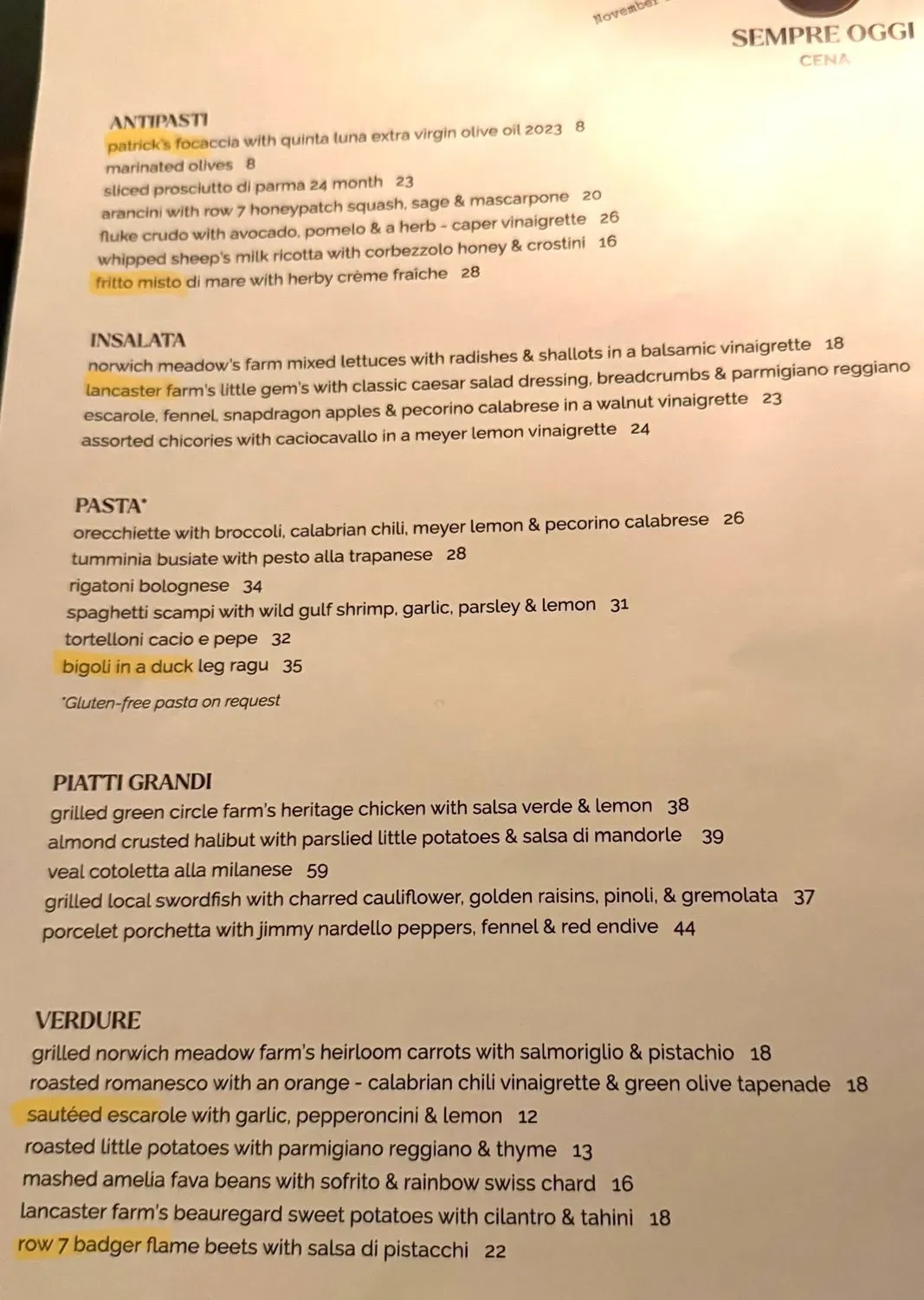 Menu 4