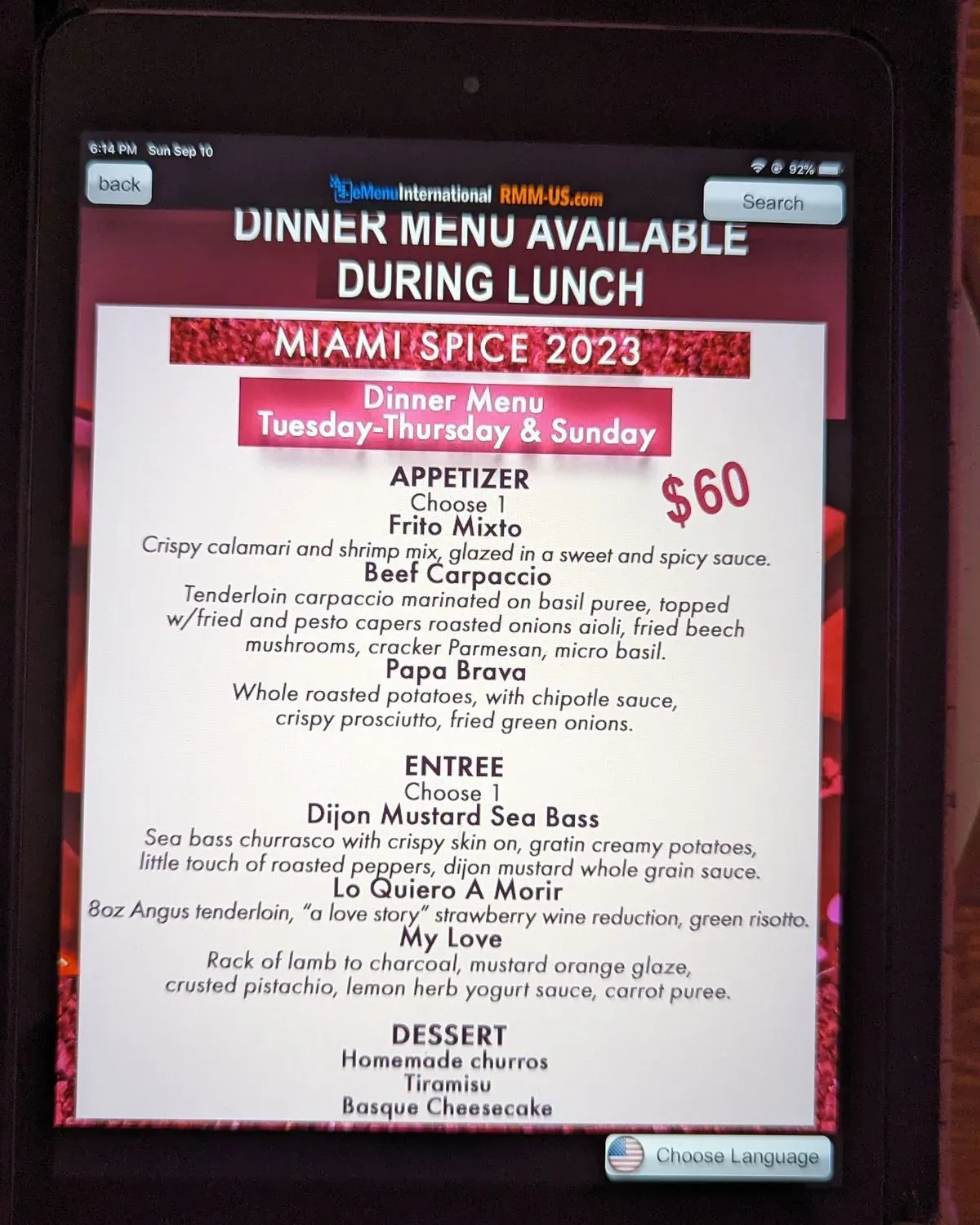 Menu 1