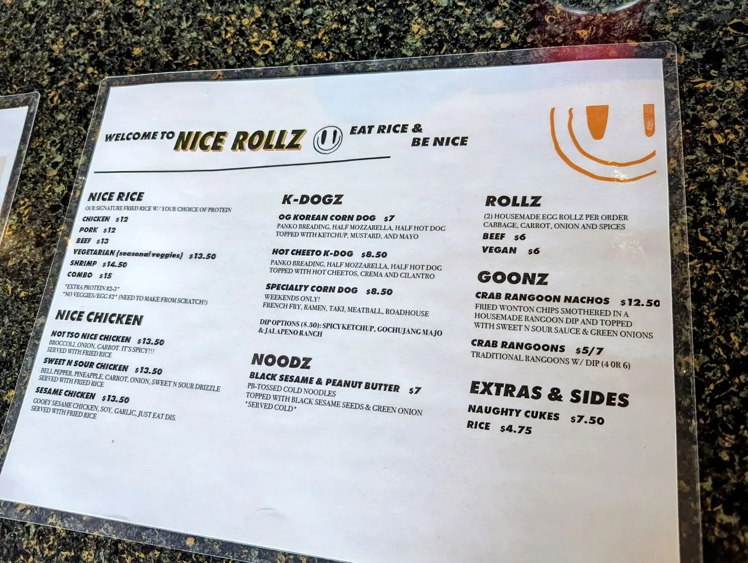 Menu 1