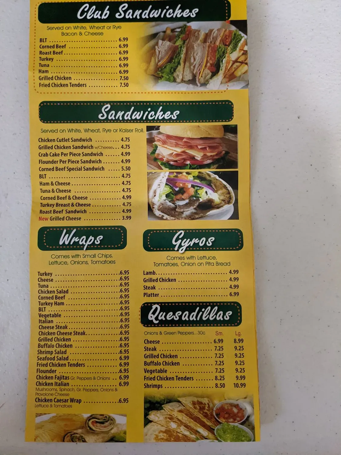 Menu 2