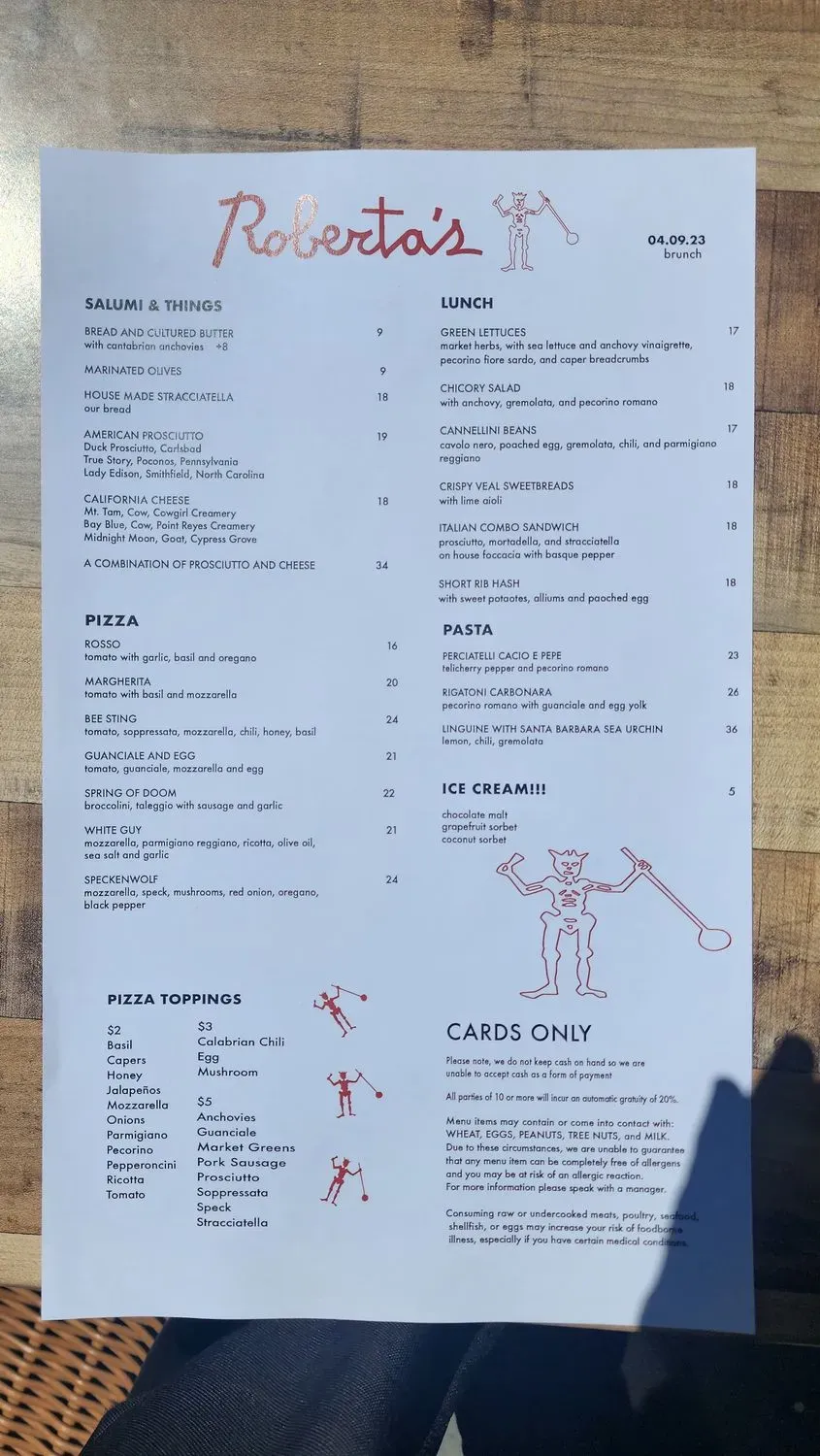 Menu 5