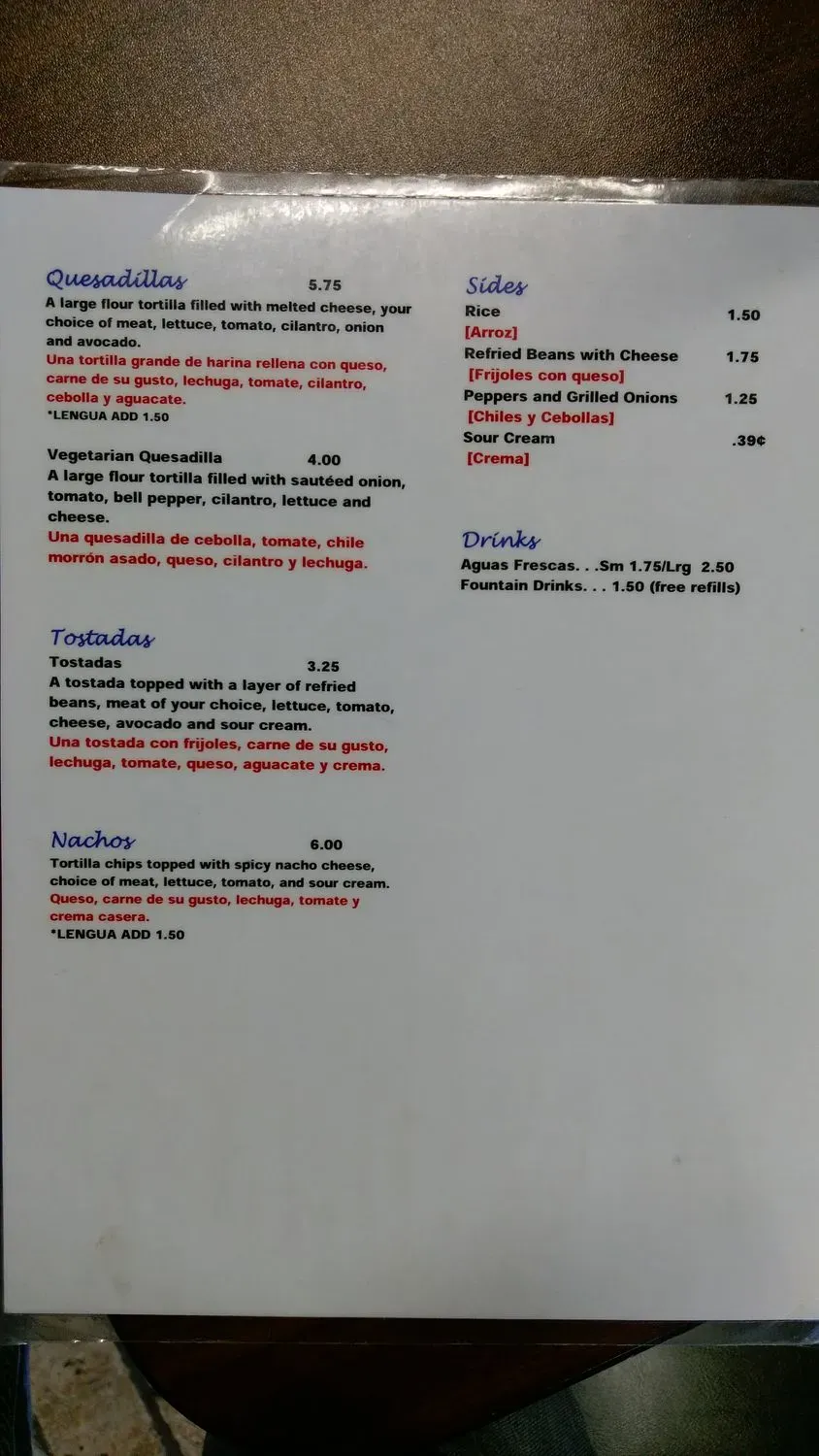 Menu 4