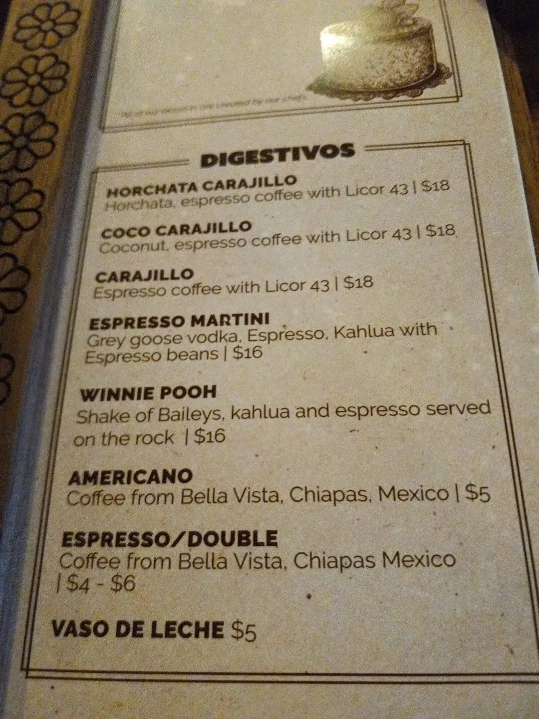 Menu 5