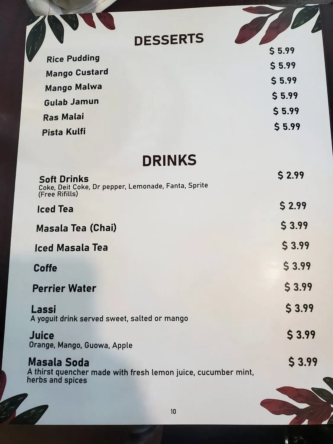 Menu 5