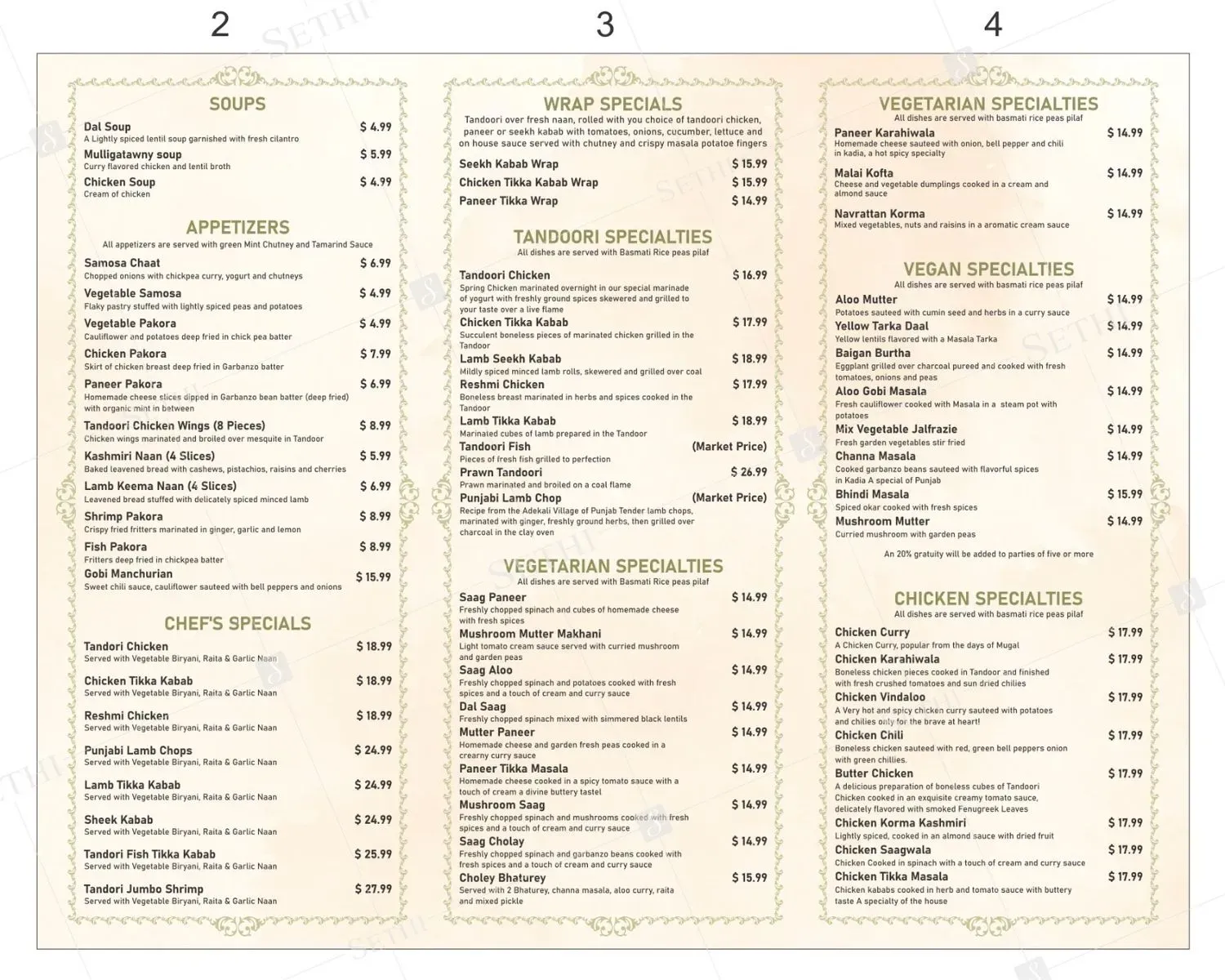 Menu 2