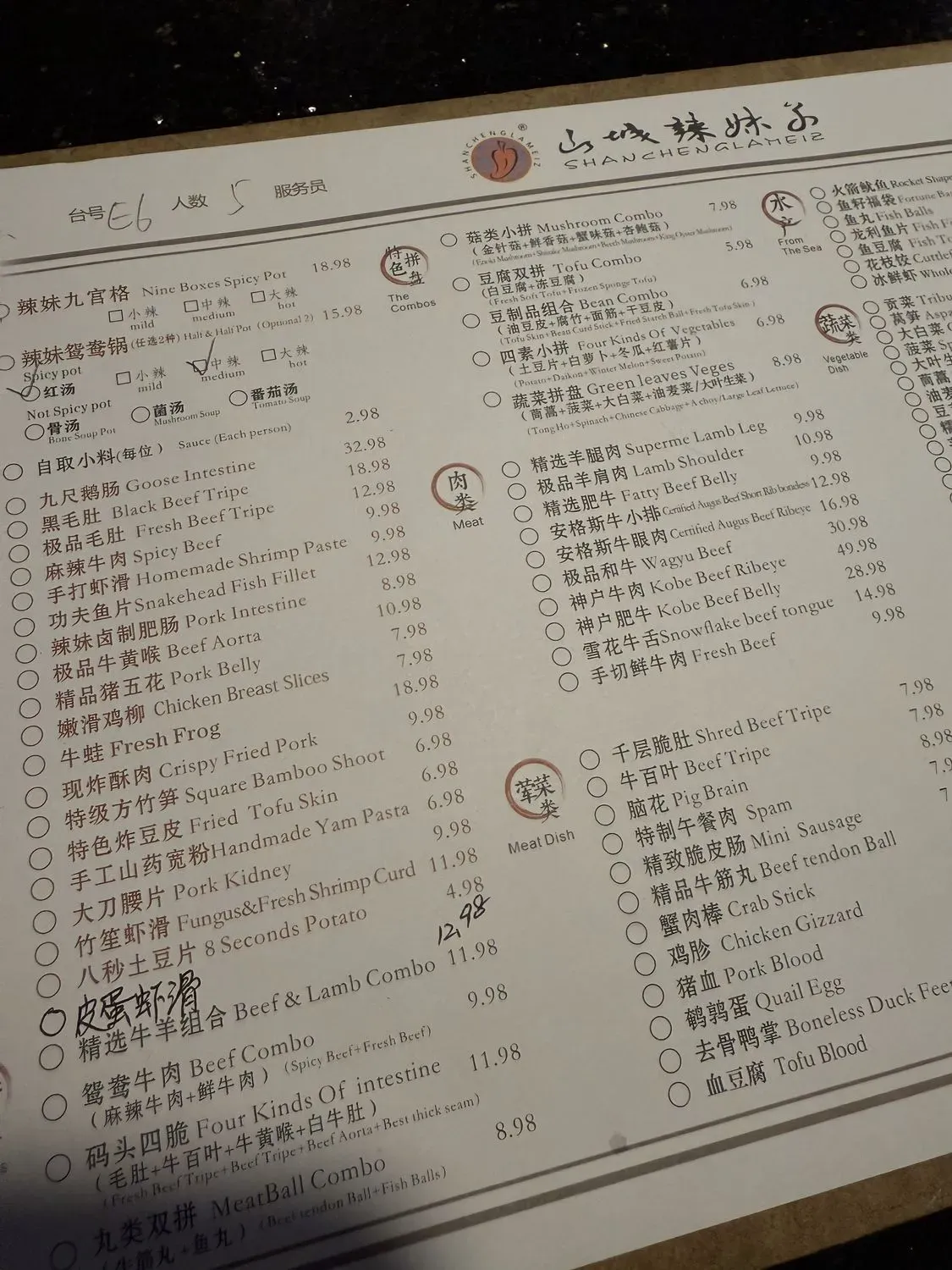 Menu 6