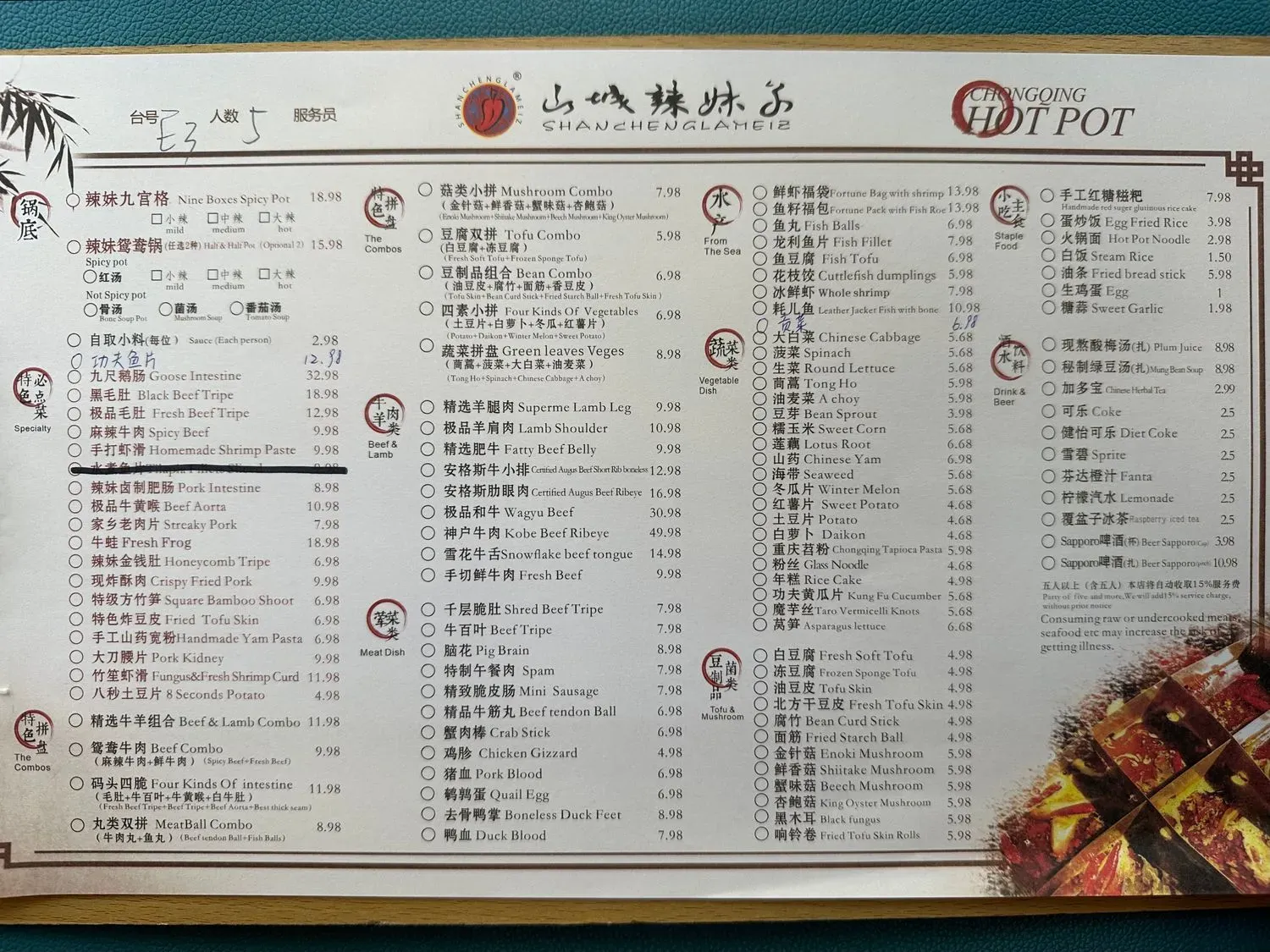 Menu 2