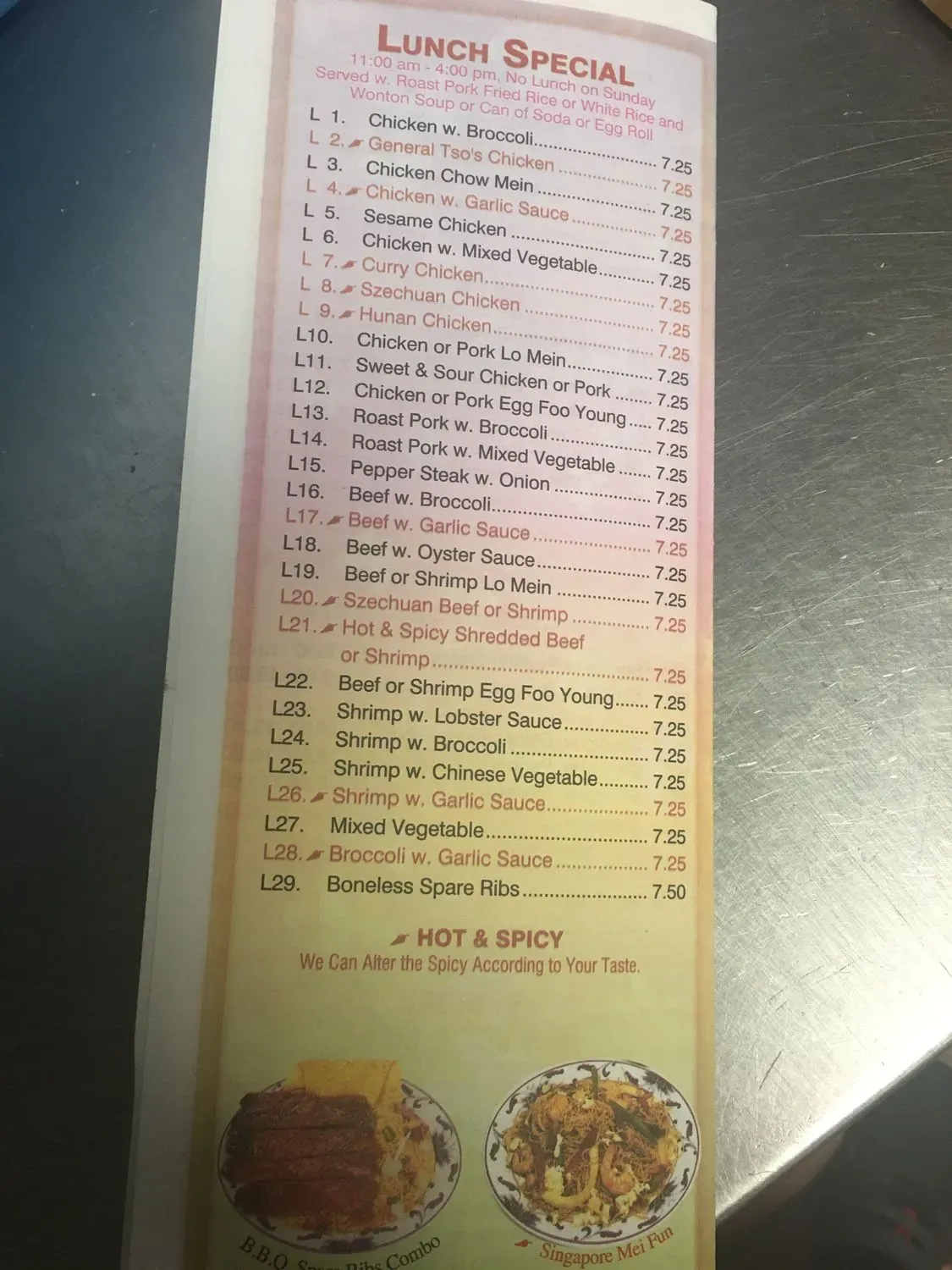 Menu 6