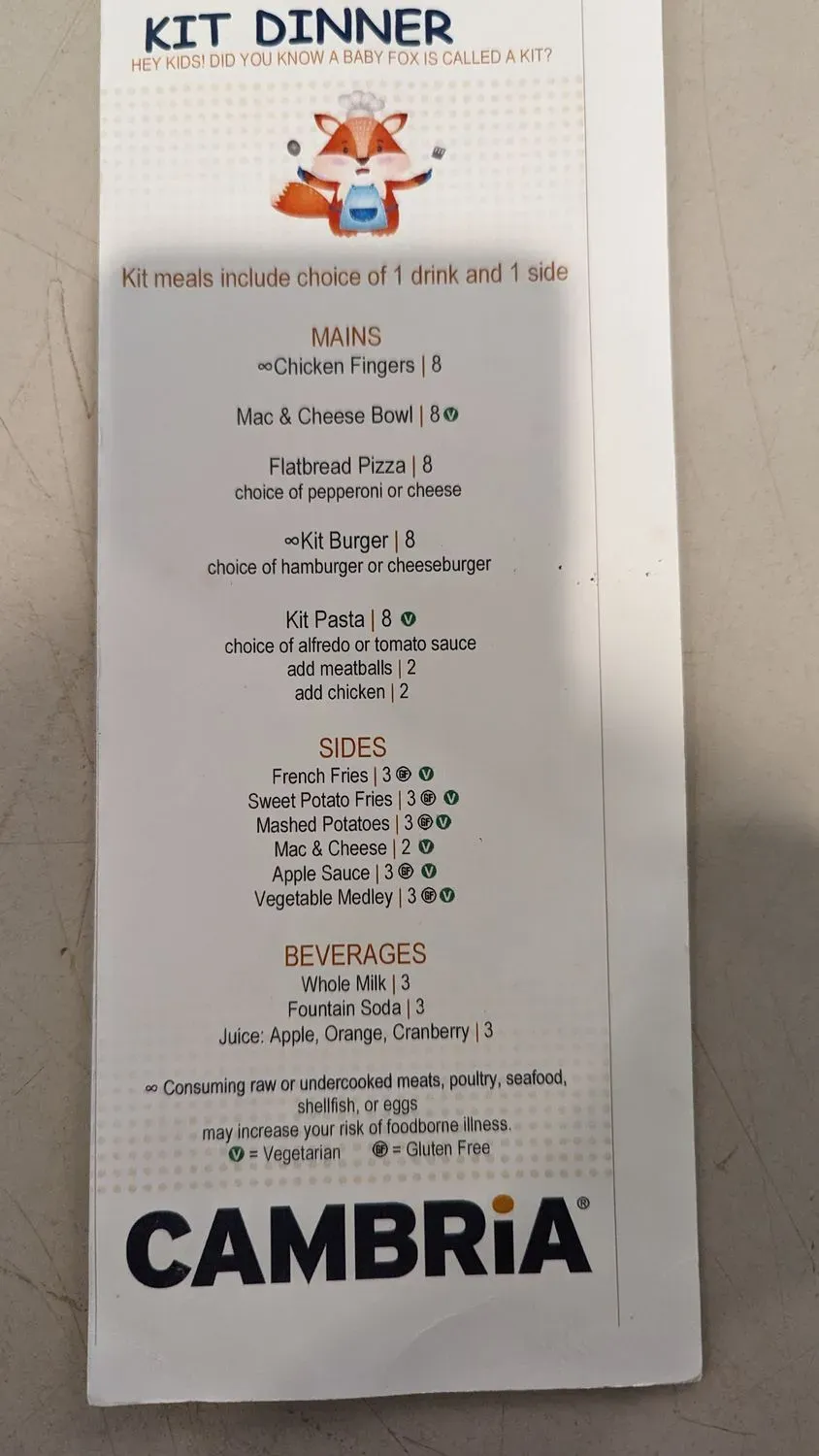 Menu 2