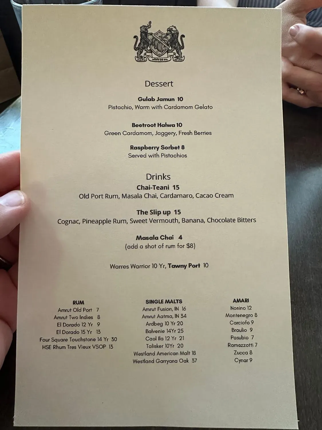 Menu 5