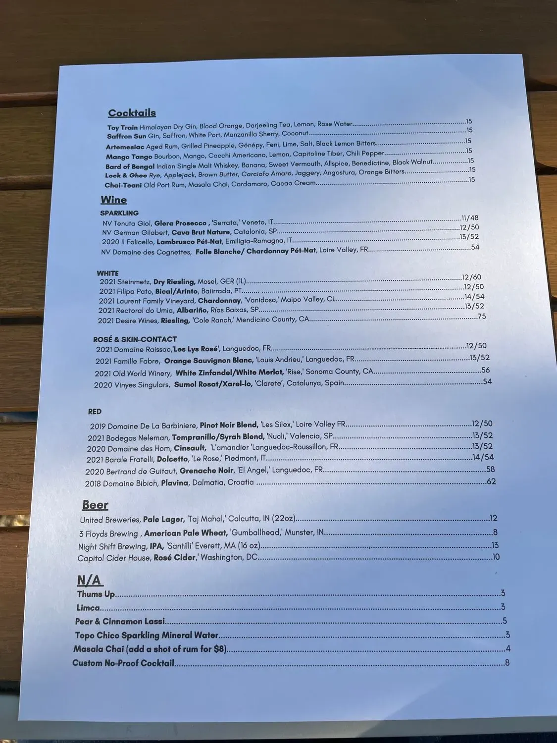 Menu 6