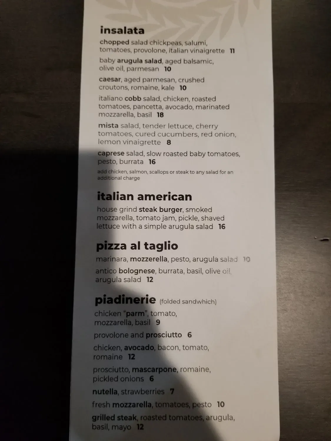 Menu 2