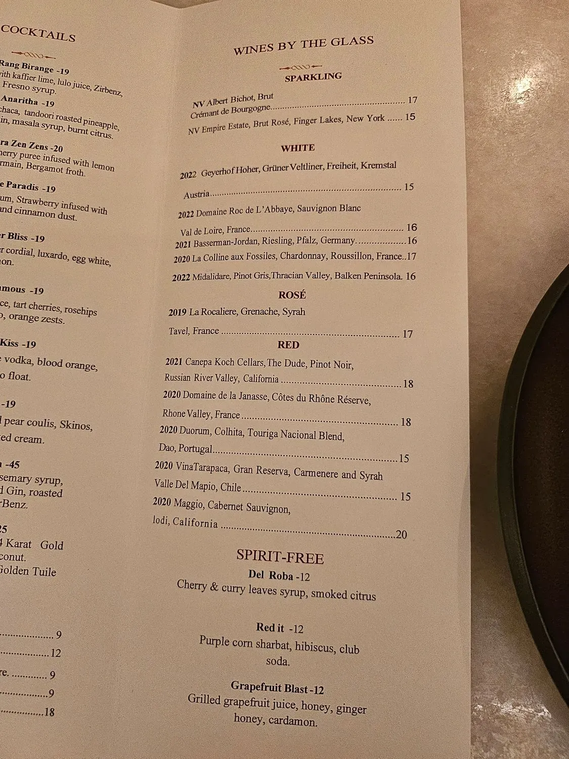 Menu 4