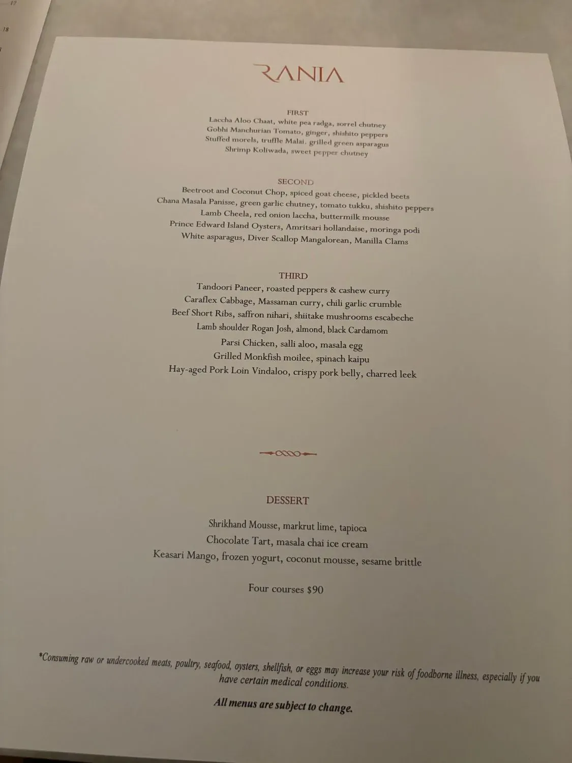 Menu 6