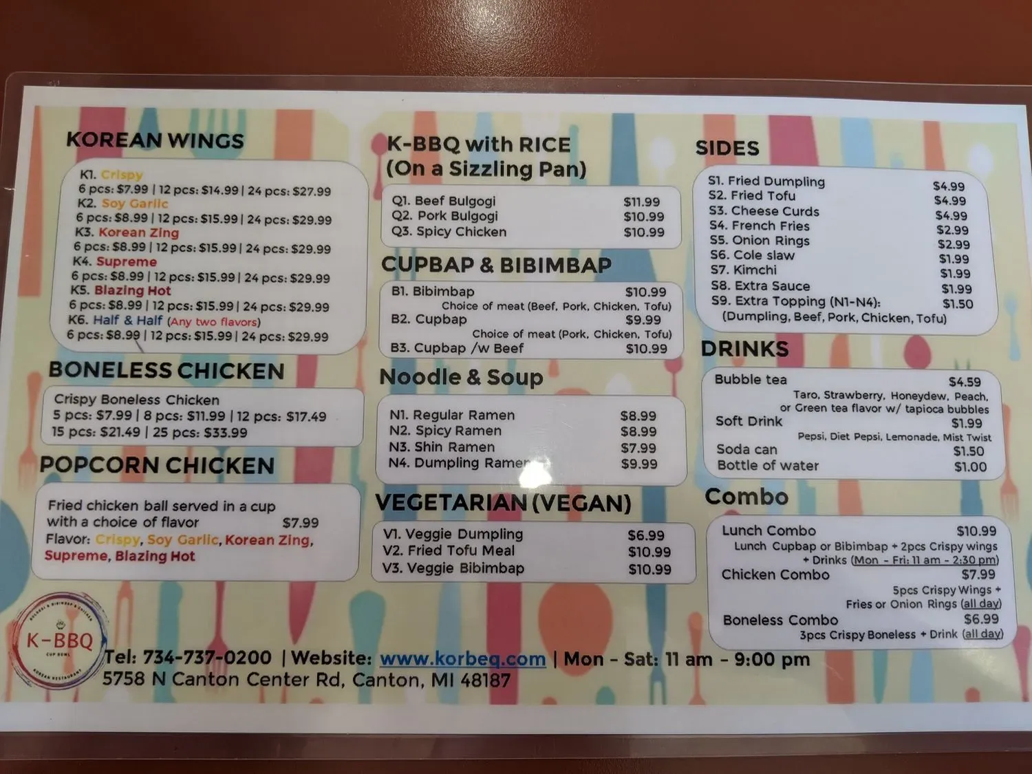 Menu 2