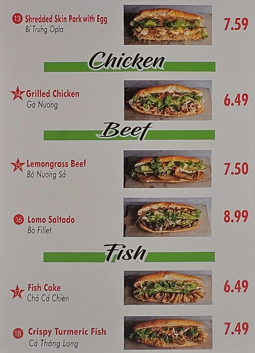 Menu 5