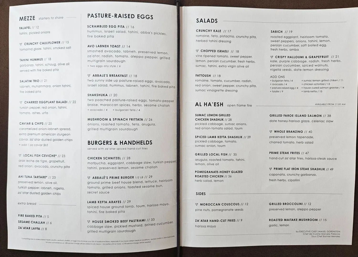 Menu 1